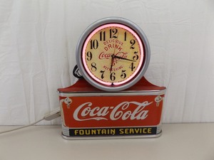 WORKING Coca Cola Light Up Neon Clock&nbsp