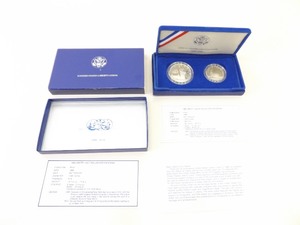 1986 Liberty Silver Dollar and Half Dollar Set