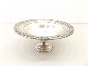 .925 Sterling Silver Footed Compote Bowl (202 Grams)