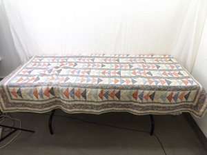 Vintage Queen Sized Hand Made Quilt