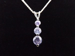 .925 Sterling Silver Zirconia Pendant Necklace