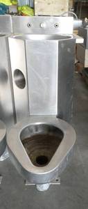 Stainless all in one toilet and sink - great for a tiny house