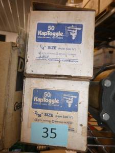 KapToggle hollow wall anchors, 316 and 14