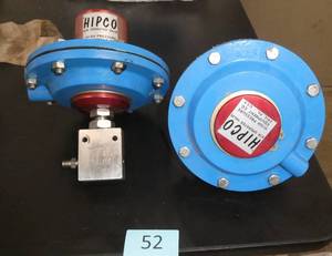 TWO HIPCO diaphragm valves