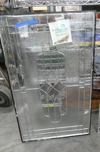 Double paned glass with decorative glass inside for your front door