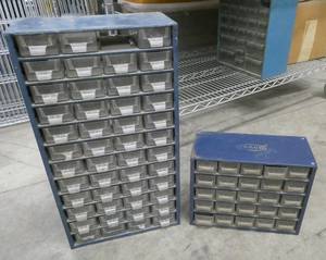 Two parts bin organizers