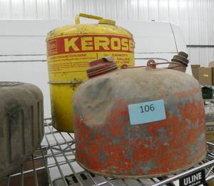 Gas can and Kerosene can