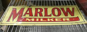 Vintage Marlow Milker tin sign