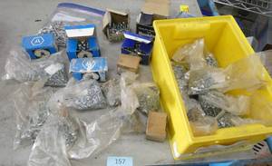 Bin full of bolts of various size