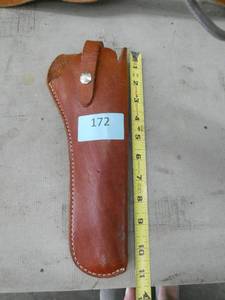 Long pistol case, leather