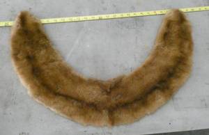 fur collar, possibly mink