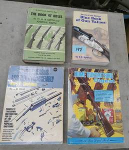 Gunsmithing, firearm assembly, book of rifles and gun values
