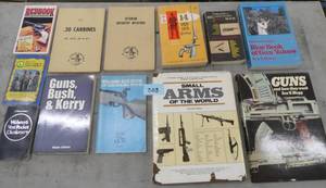 Lot of gun books, Small Arms of the World, Guns and how they work, etc