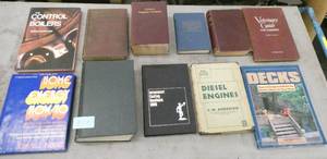 Misc old books, boilers, civil and chemical engineers, diesel engines, stationary engines, linemen, vet guide for farmers