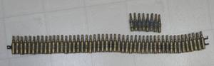 Vintage Ammo belt with spent casings