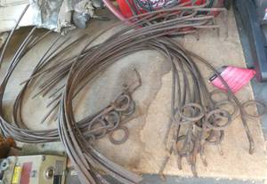 Group of 10 hay rake tines