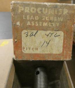 2 excellent condition Procunier Lead Screw Assemblies