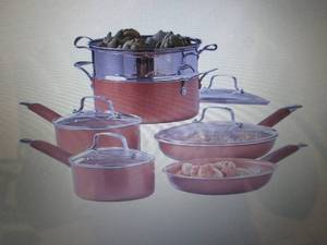 10-Pc. Nonstick Ceramic Aluminum Co...