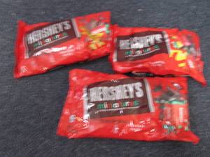 3- 9.9 oz Bags Hersheys Miniatures...