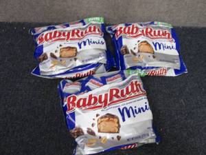 3- 9.6 oz Bags Baby Ruth Minis...