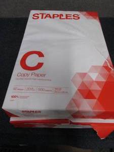 2 Reams Staples 11x17 inch 20 lb Co...