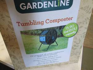 Gardenline Tumbling Composter open ...