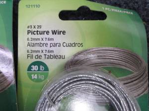 4 pks Anchor Wire Picture Hanging W...