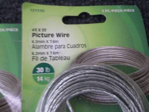 4 pks Anchor Wire Picture Hanging W...
