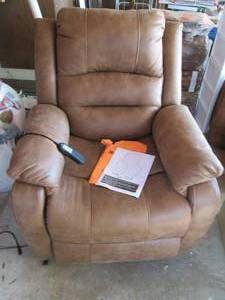 Ashley leather reclining lift chair...