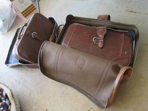 4pc freen easy faux leather luggag...