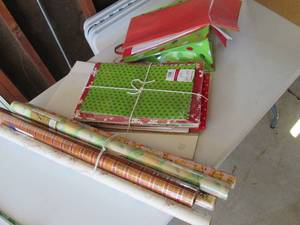 Gift boxes, wrapping paper. tissue ...