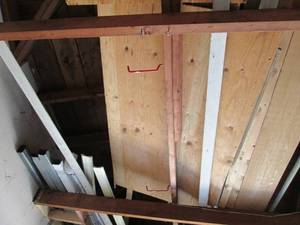 Contents of garage rafters includes...