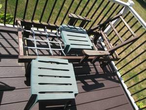 Wood frame recling sun chair 622...