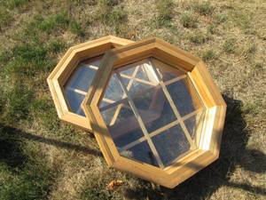 2 24 wood octagon windows...