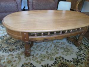 Oak oval coffee table 502816...