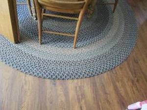 Large round braided area rug 83, 2...