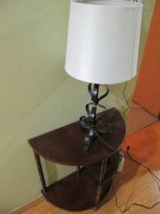 Telephone table and lamp (see photo...