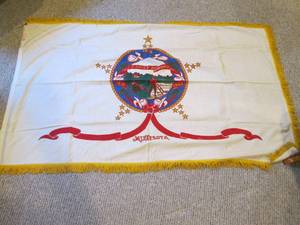 regimental colors bearing the state...