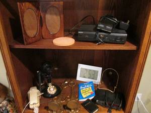 Vintage phones, wall sconces, direc...