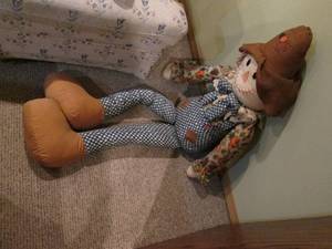 60 tall plush scarecrow...