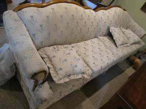 Vintage sectional 2 sofa sections a...