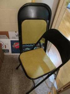 3 Samsonite folding chairs...
