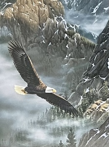lot 22 image: Libertys Flight Framed Art by Kelley Galleries