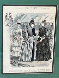 lot 52 image: Two Framed Antique Fashion Prints