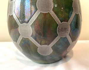 lot 66 image: Geometric Designed Pottery Vase by John Chianelli