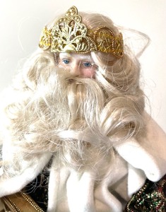 lot 75 image: Medieval King of Christmas Figurine by Jocelyn Monstrom