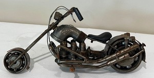 lot 123 image: Steam Punk Style Motorcycle Figurine
