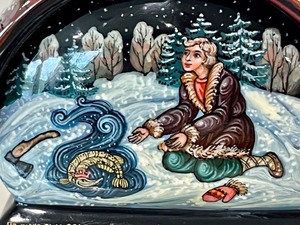 lot 115 image: Very Unique Artisan Created Lacquer Box