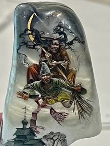 lot 107 image: Unique Halloween Themed Russian Lacquer Box