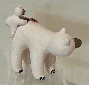 lot 110 image: Southwestern Polar Bear Figurine